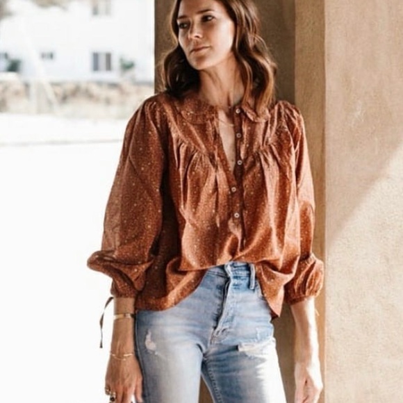 Doen Billie Jean Top Tamarillo Prarie size M - Picture 5 of 8